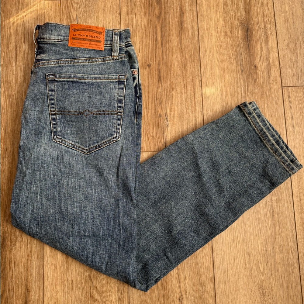 Lucky Brand Men's Denim Blue Straight Jeans